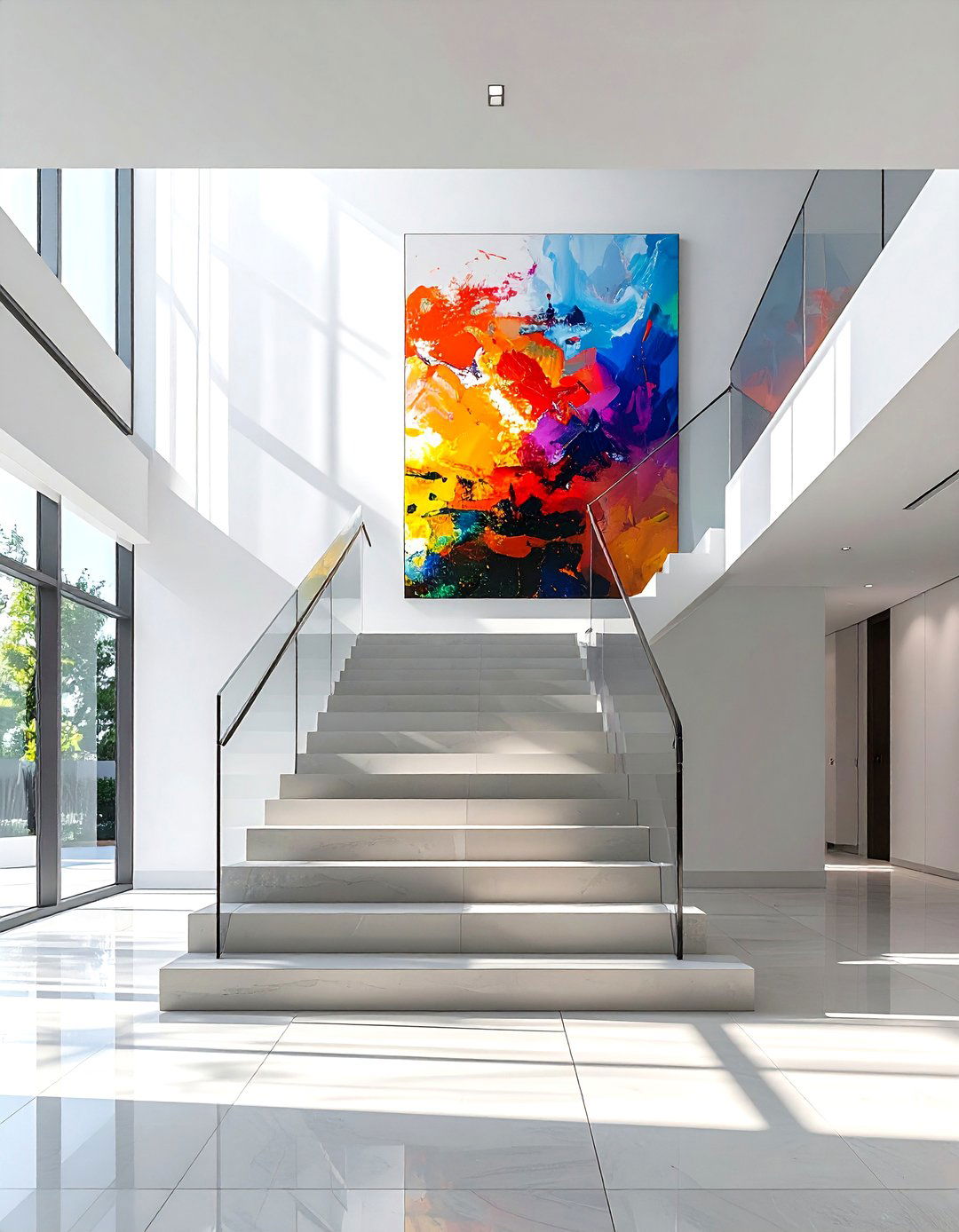 Large Scale Art - 30 staircase wall ideas