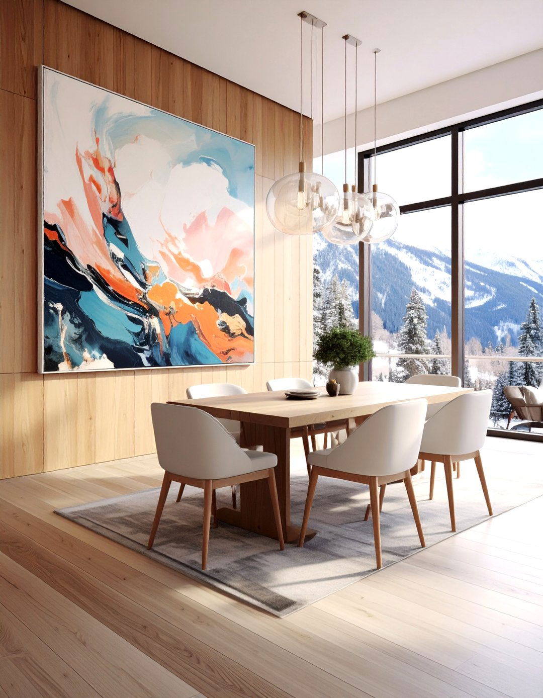 Large Scale Art Dining Room - 30 Aspen dining room ideas