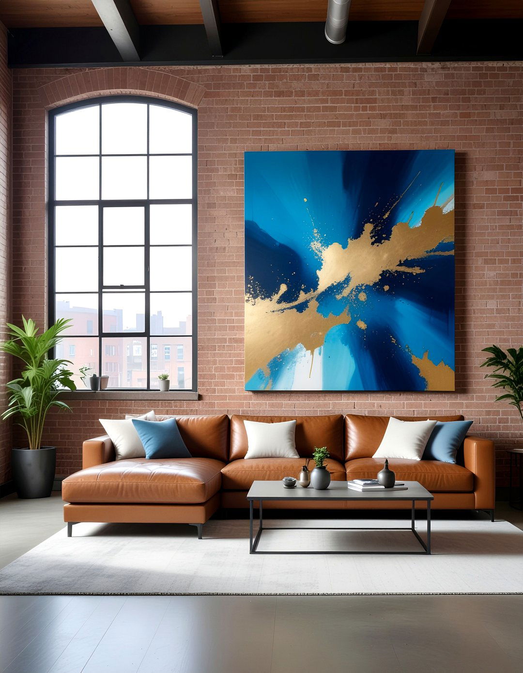 Large Scale Canvas Art - 30 DIY living room decor ideas