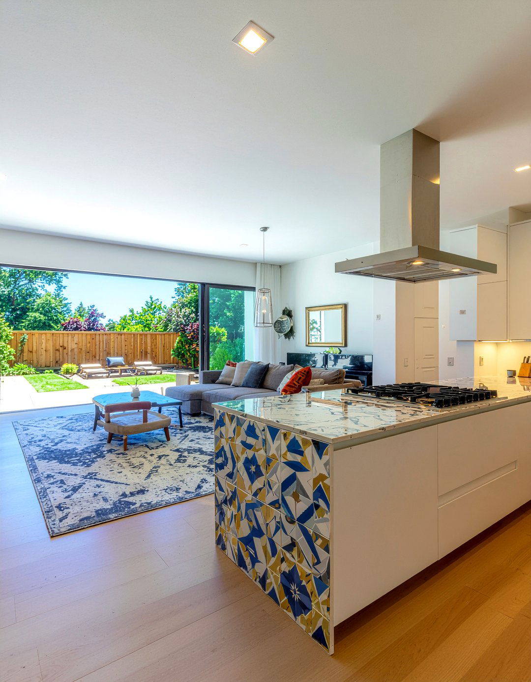 Large Scale Cement Tile - 30 cement tile kitchen backsplash ideas