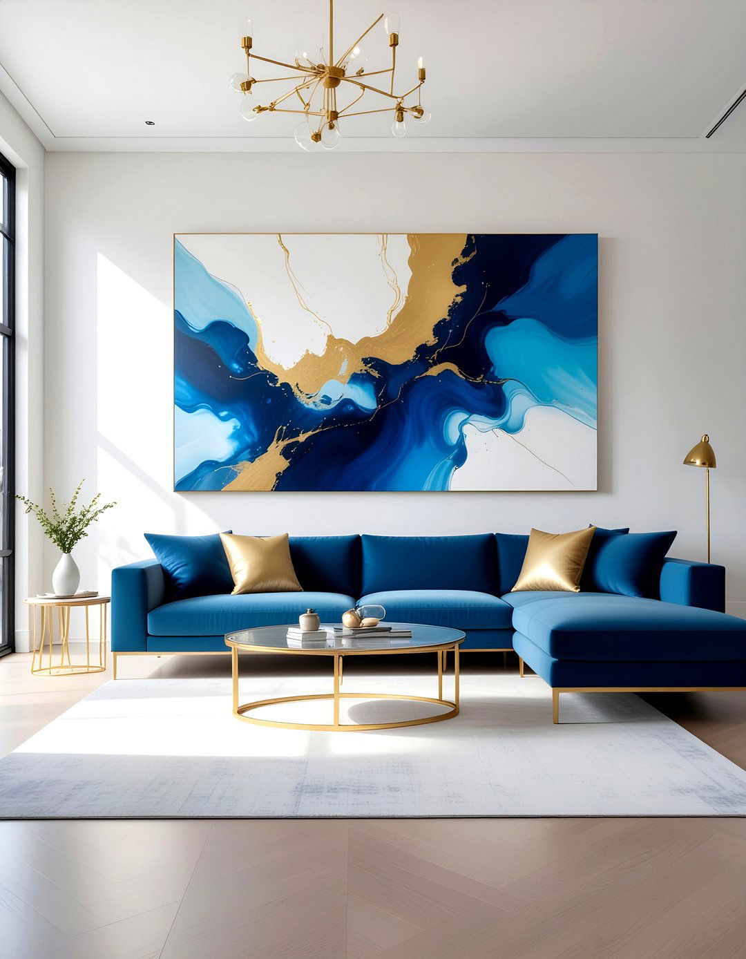 Large Scale Wall Art - 30 weekend living room ideas