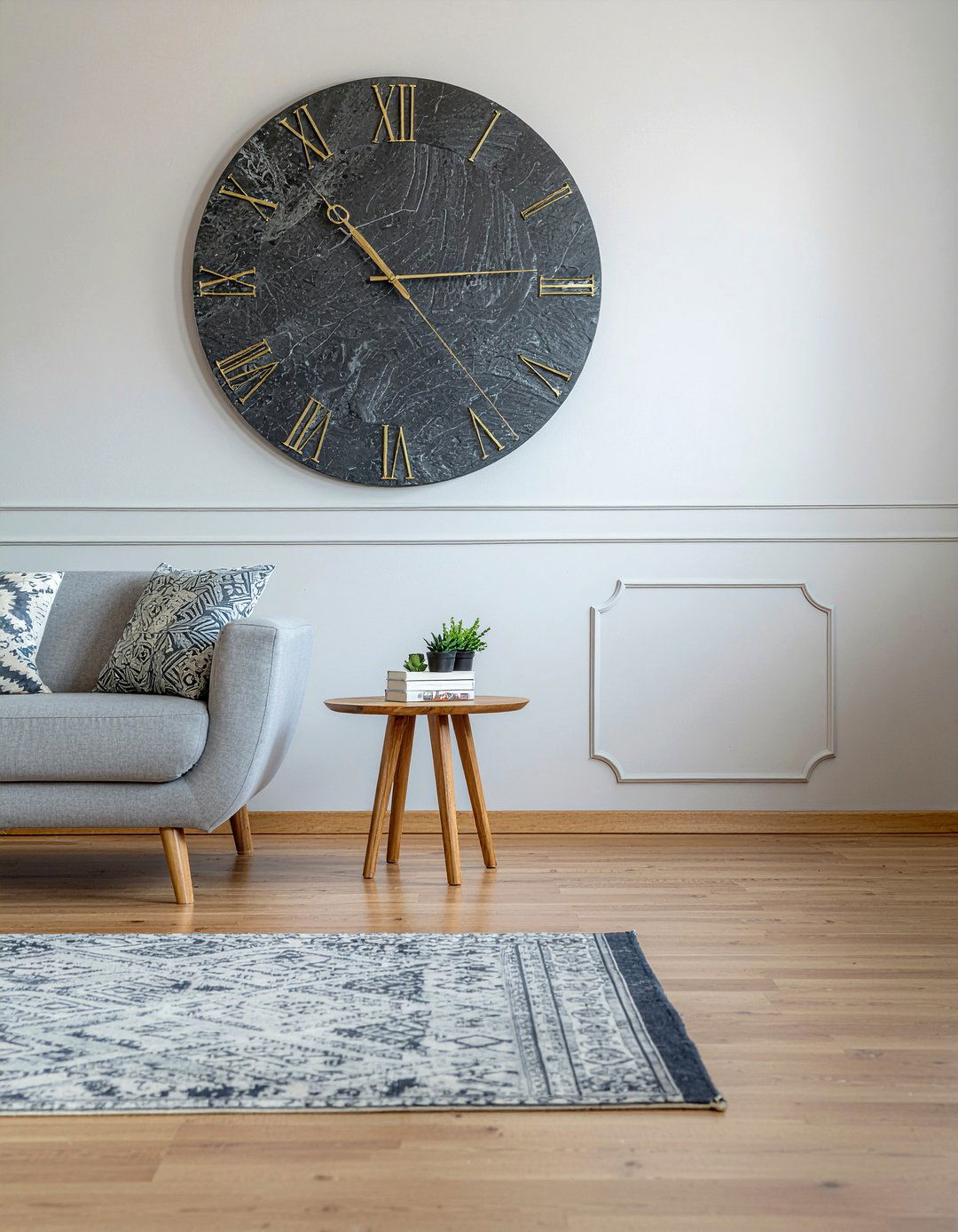 Large Slate Wall Clock Living Room - 30 slate living room ideas