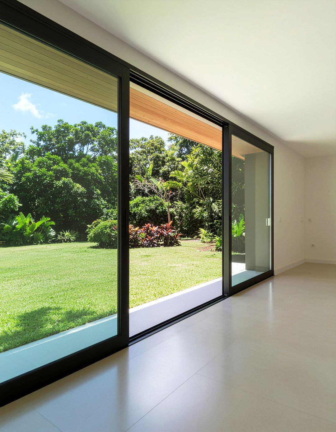 Large Sliding Glass Doors - 30 Hawaiian living room ideas