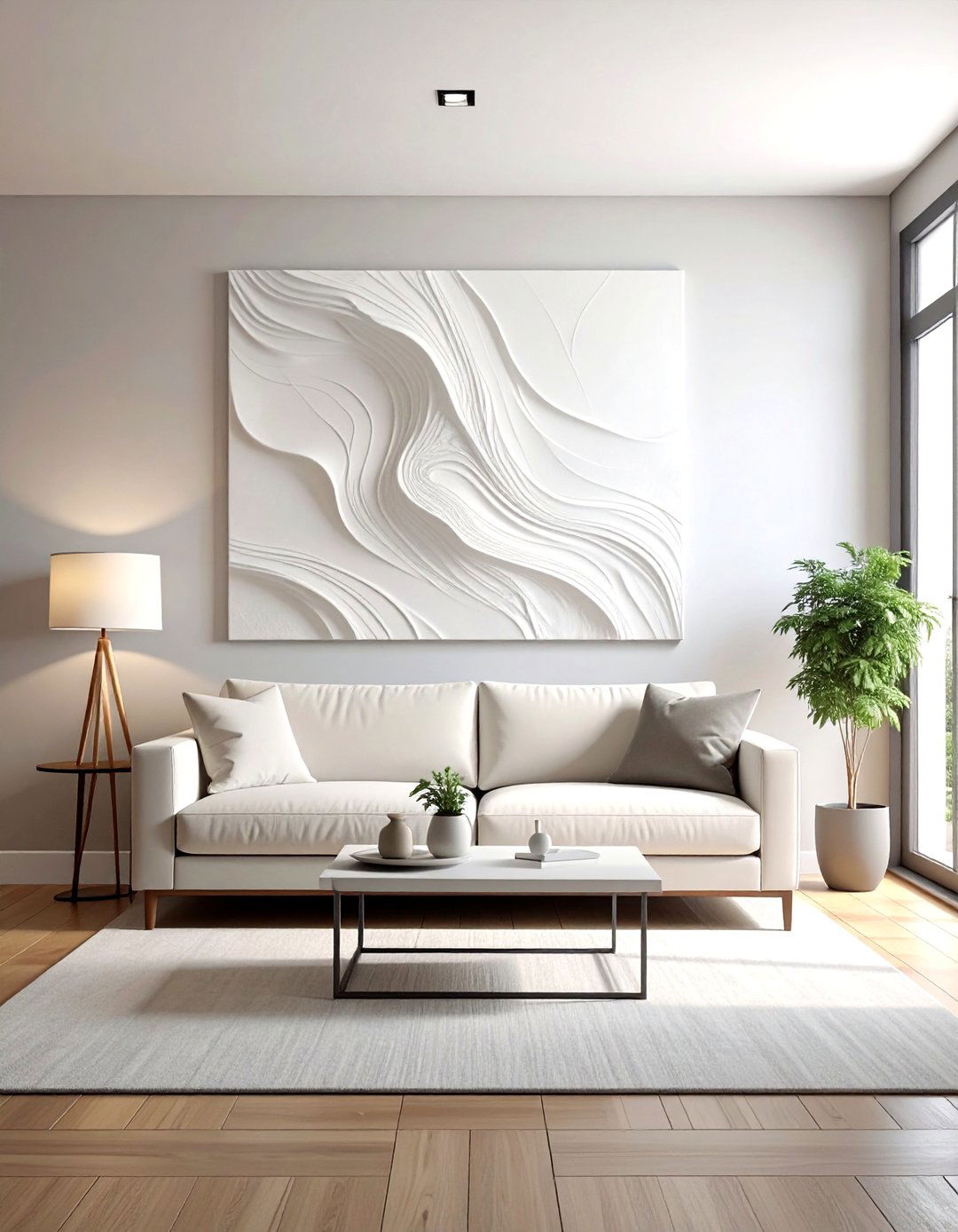 Large Textured Canvas - 30 simple decor change ideas