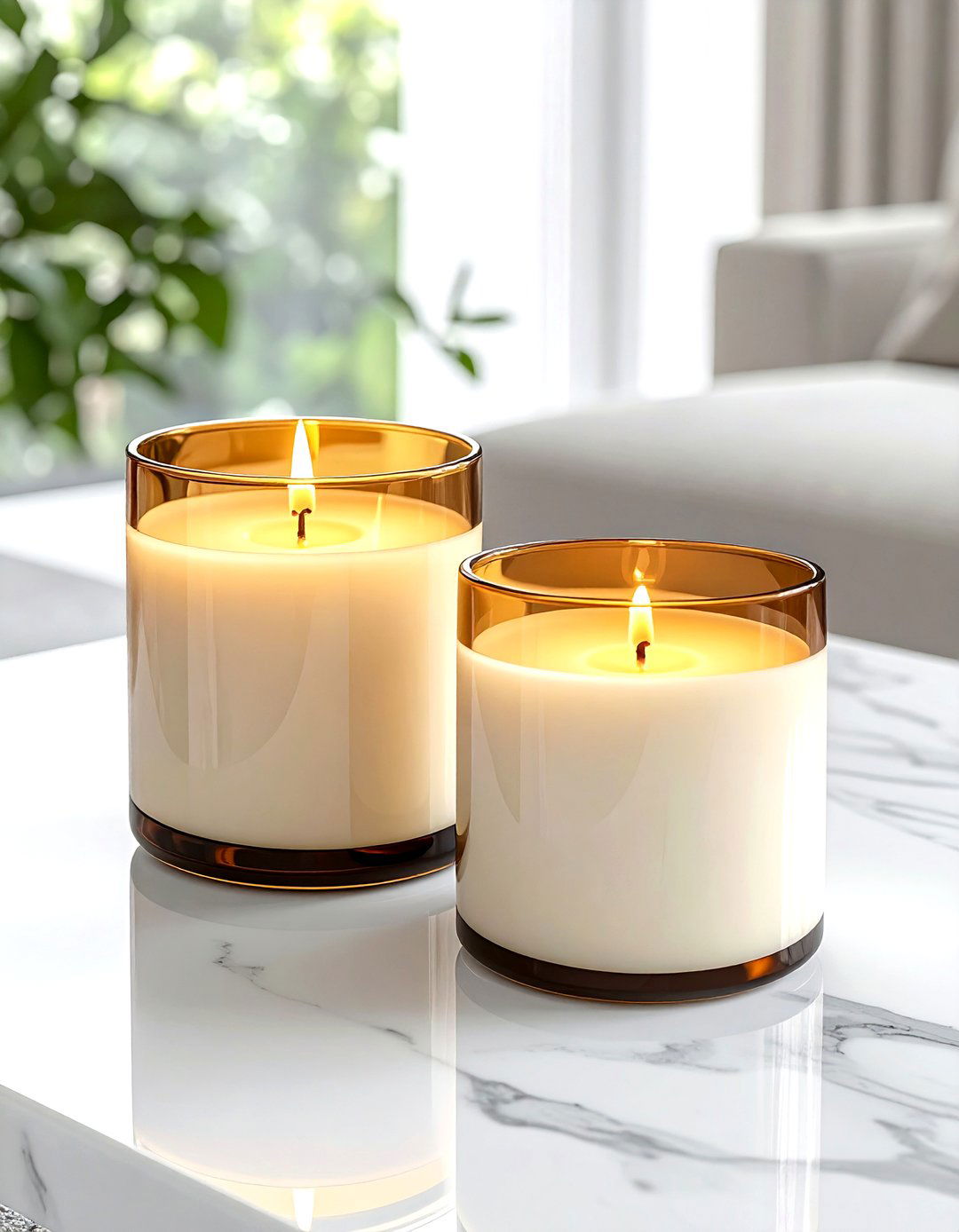Large Three Wick Candles - 30 living room candle ideas