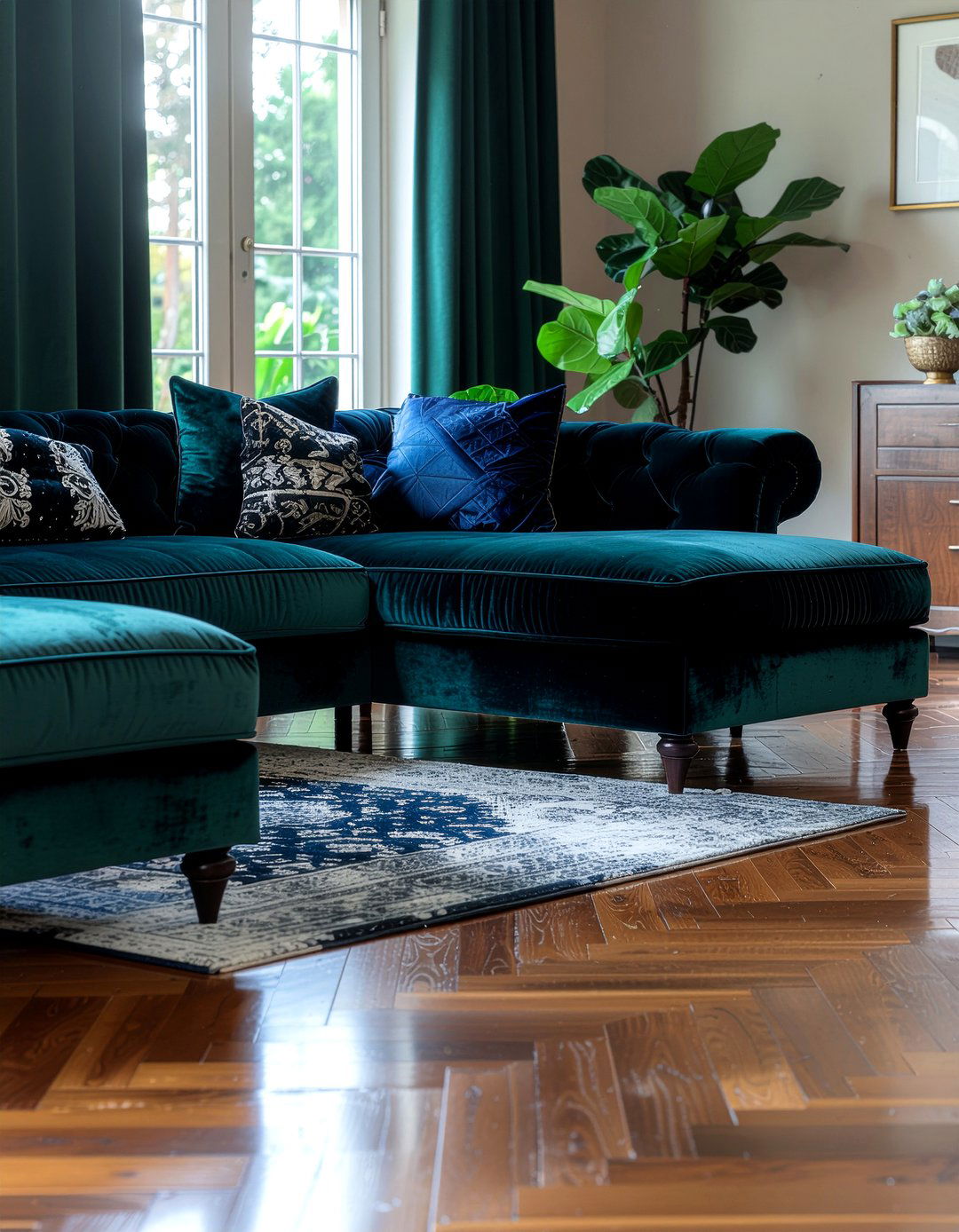 Large Velvet Cushions - 30 living room floor cushion ideas