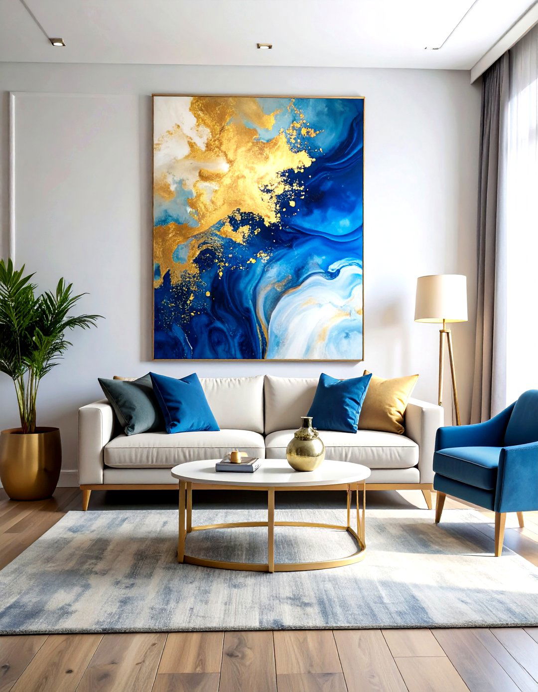 Large Wall Art - 30 living room luxury furniture ideas