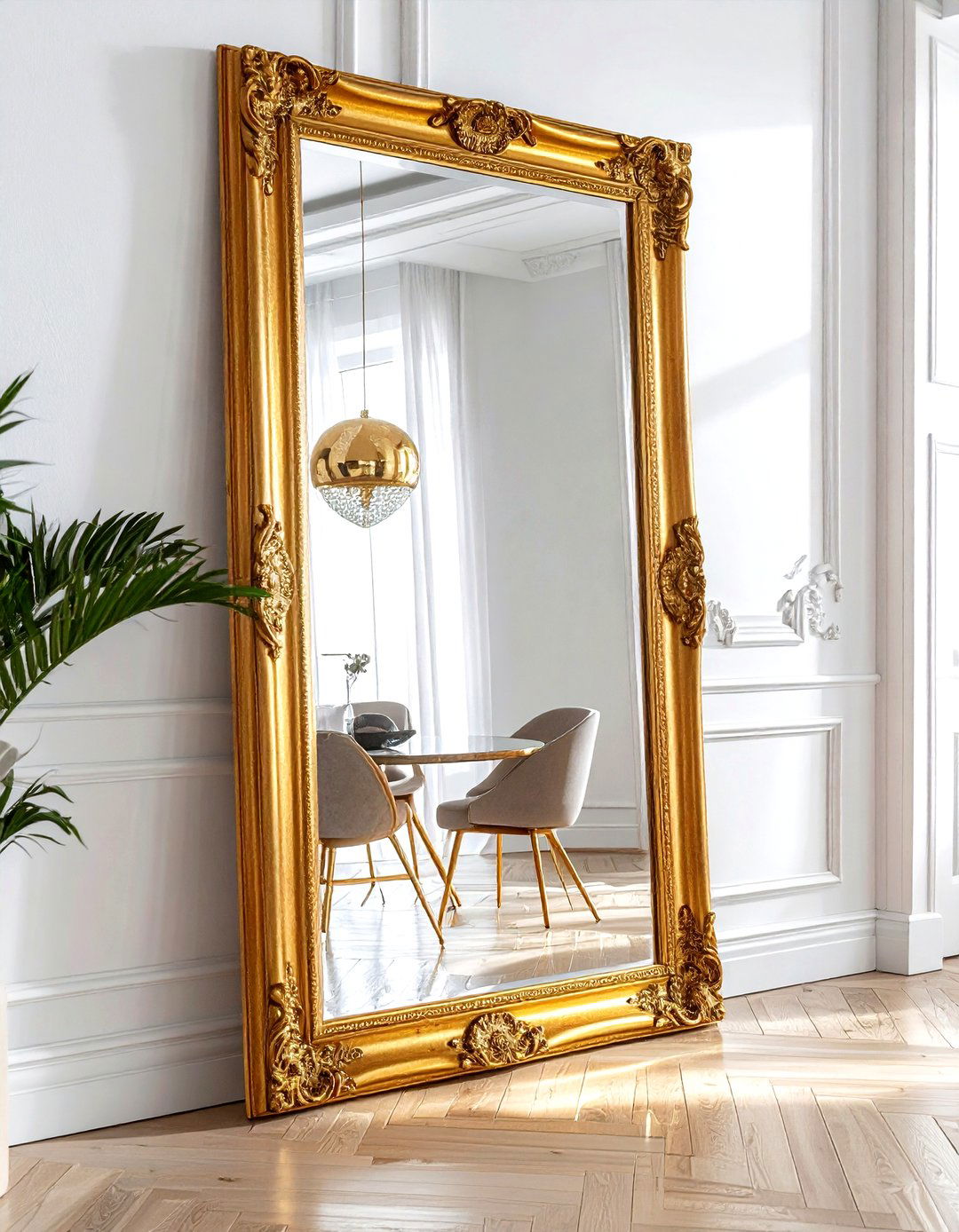 Large Wall Mirror - 30 modern classic dining room ideas
