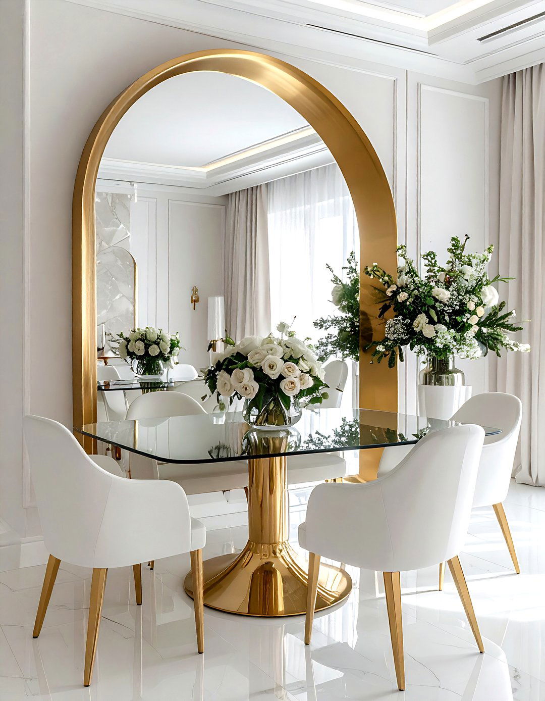 Large Wall Mirror - 30 dining room focal point ideas