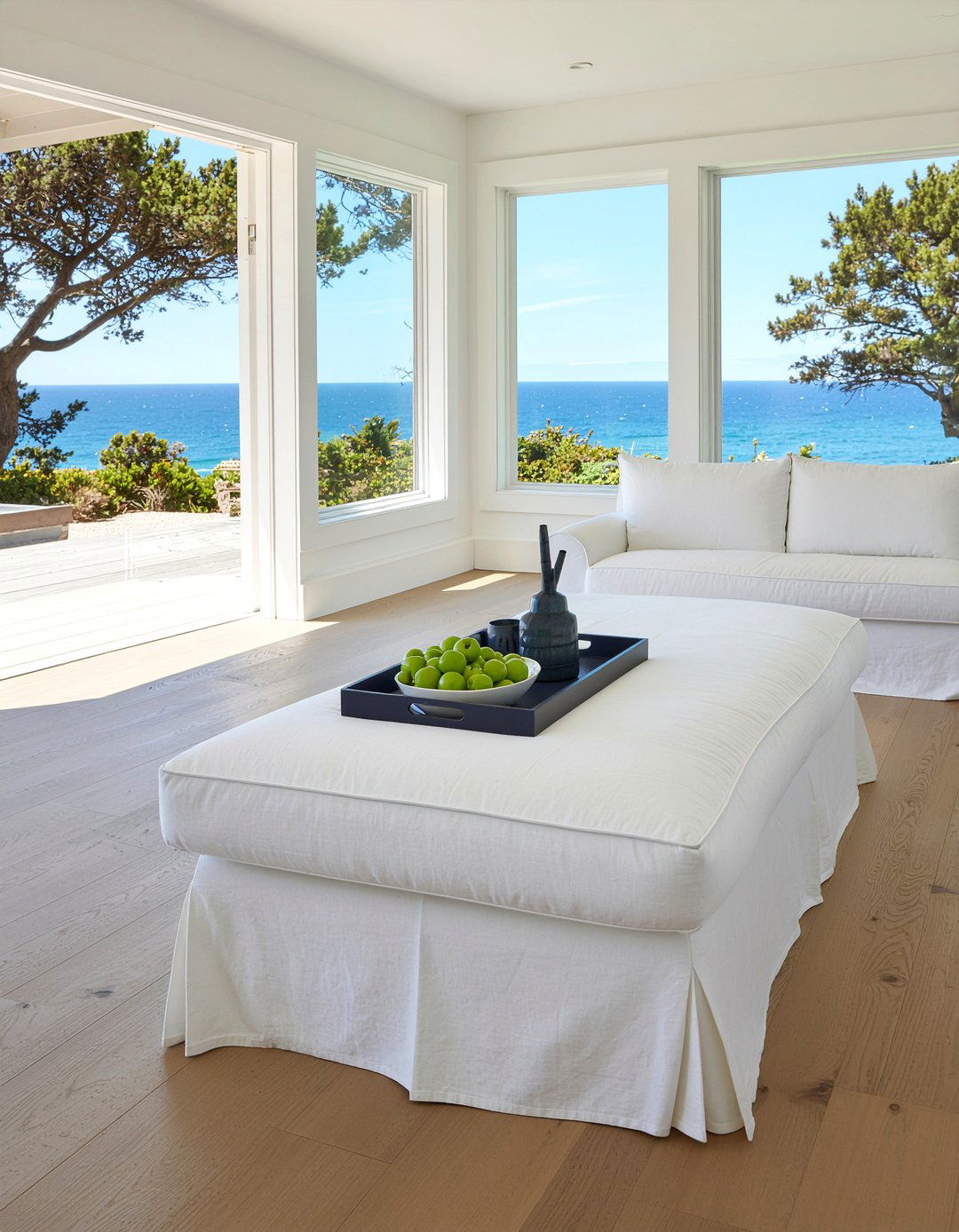 Large White Ottoman - 30 living room ottoman coffee tables