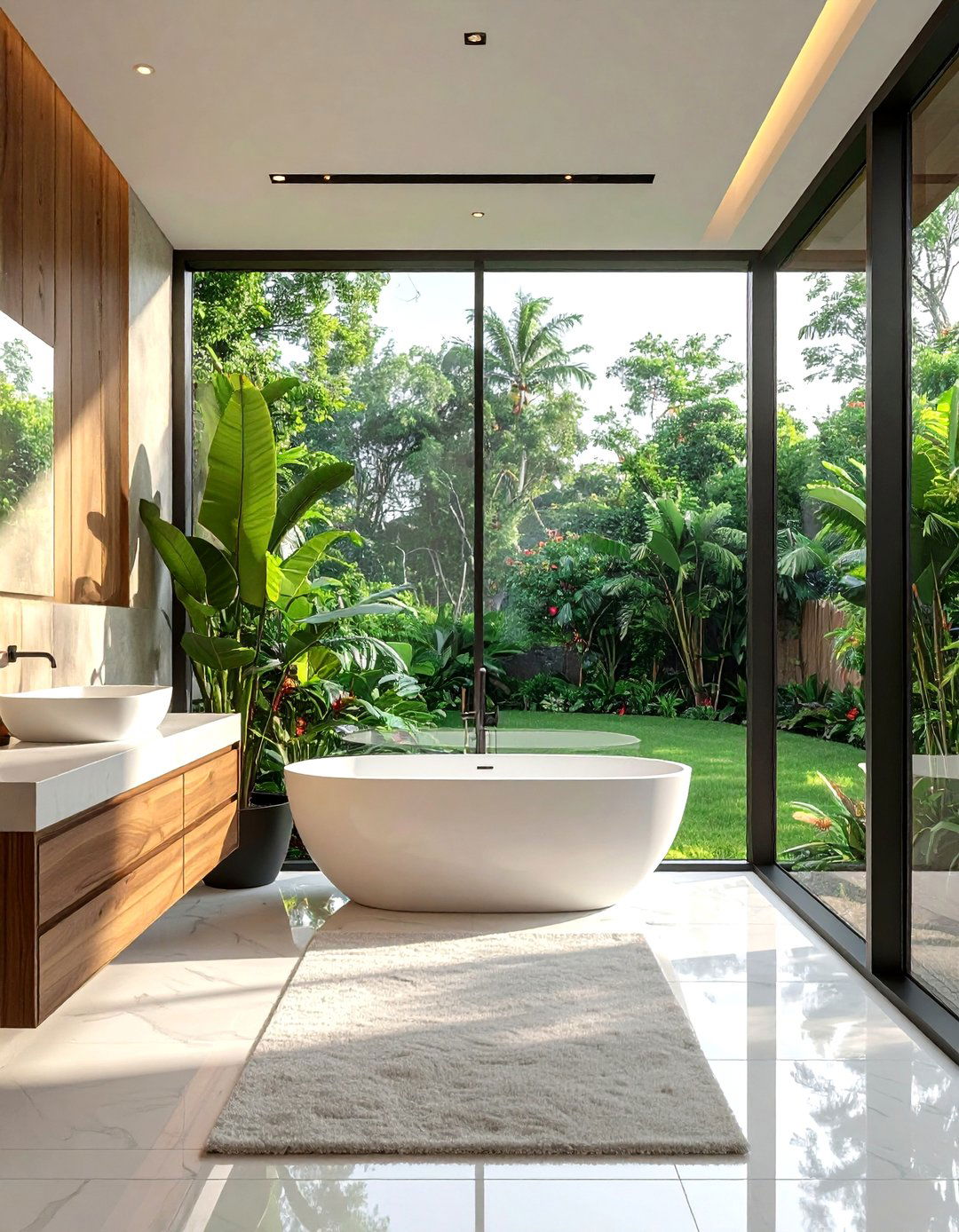 Large Window Bathroom - 30 dreamy bathroom ideas