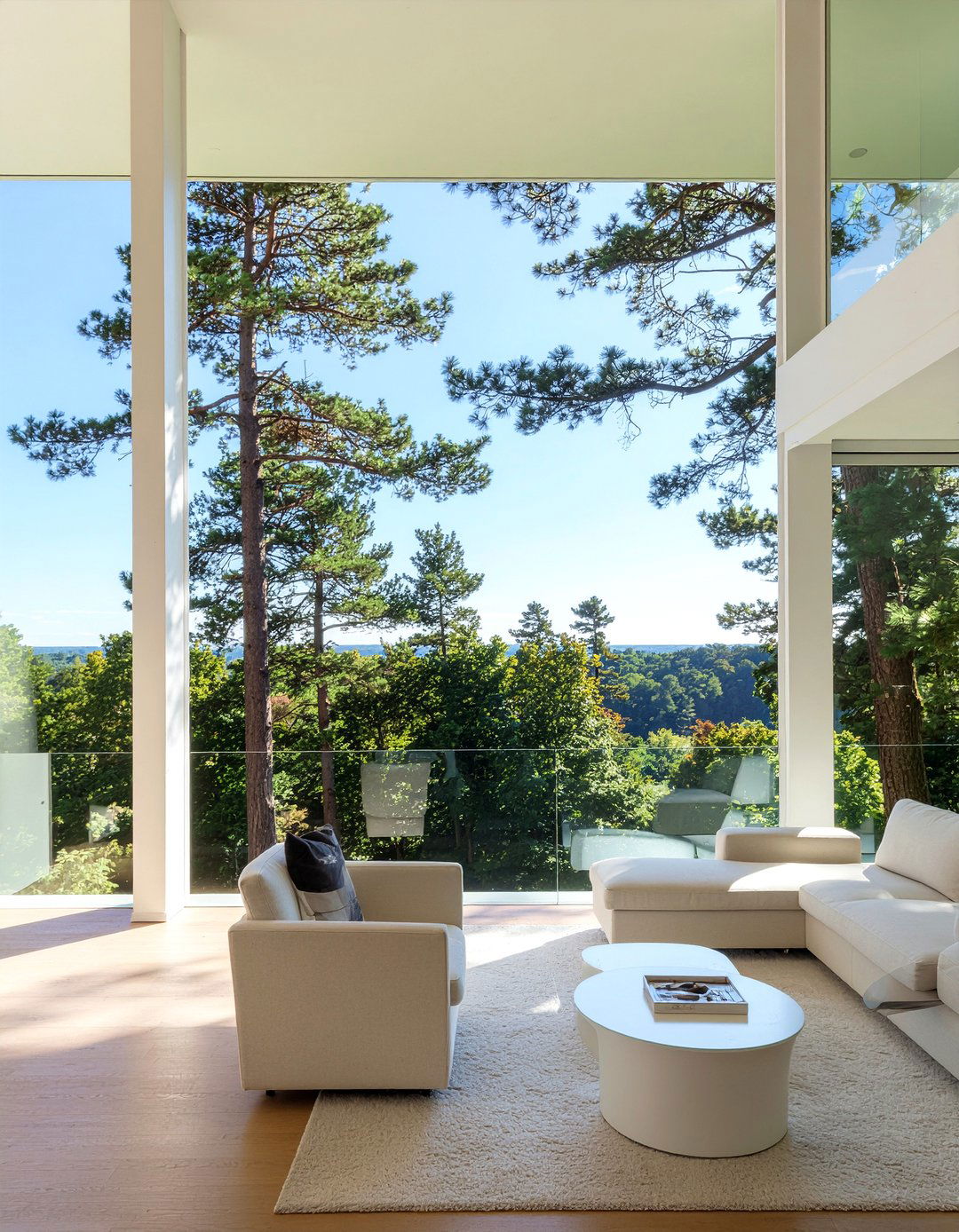 Large Window Living Room - 30 nature themed living room ideas