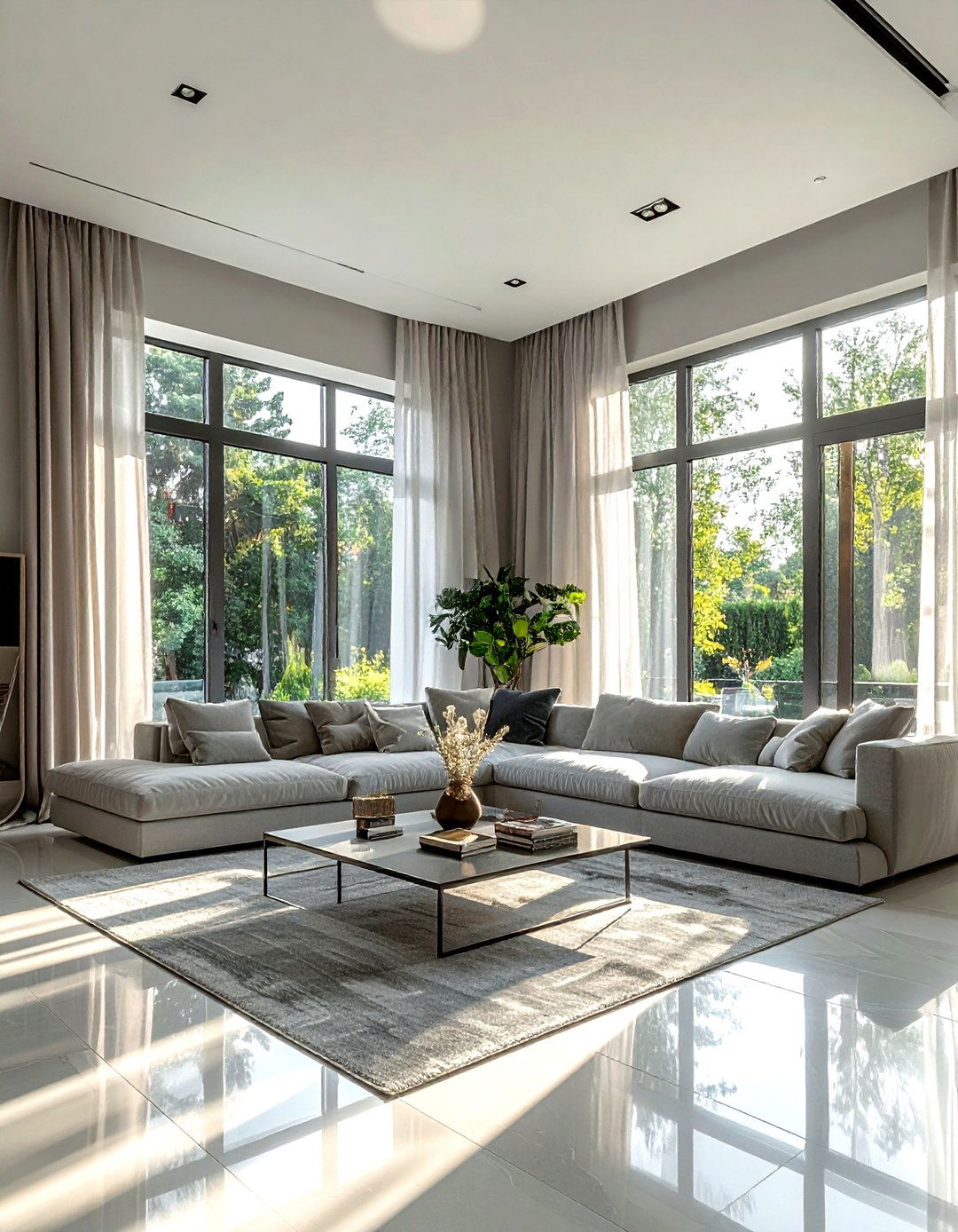 Large Window Living Room - 30 scandinavian grey living room ideas