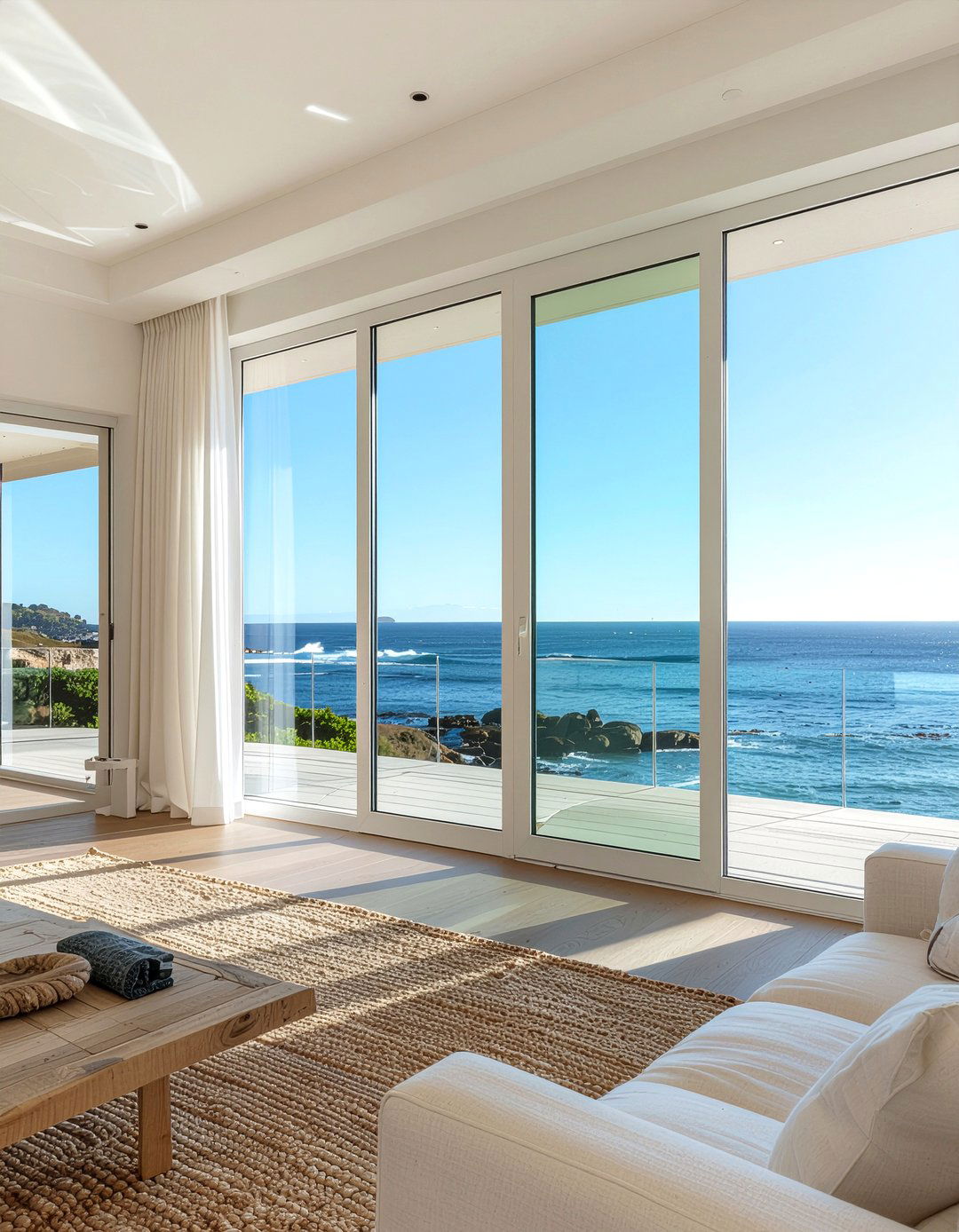 Large Windows - 30 coastal living room ideas