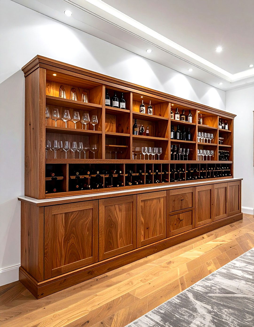 Large Wood Buffet With Wine Rack - 30 wood buffet dining room ideas