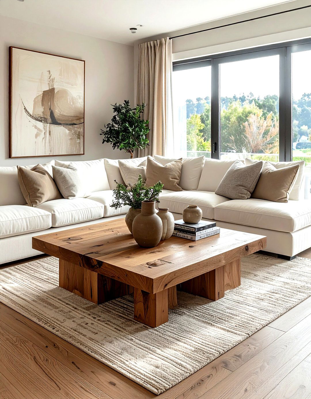 Large Wood Square Coffee Table - 30 living room square coffee tables