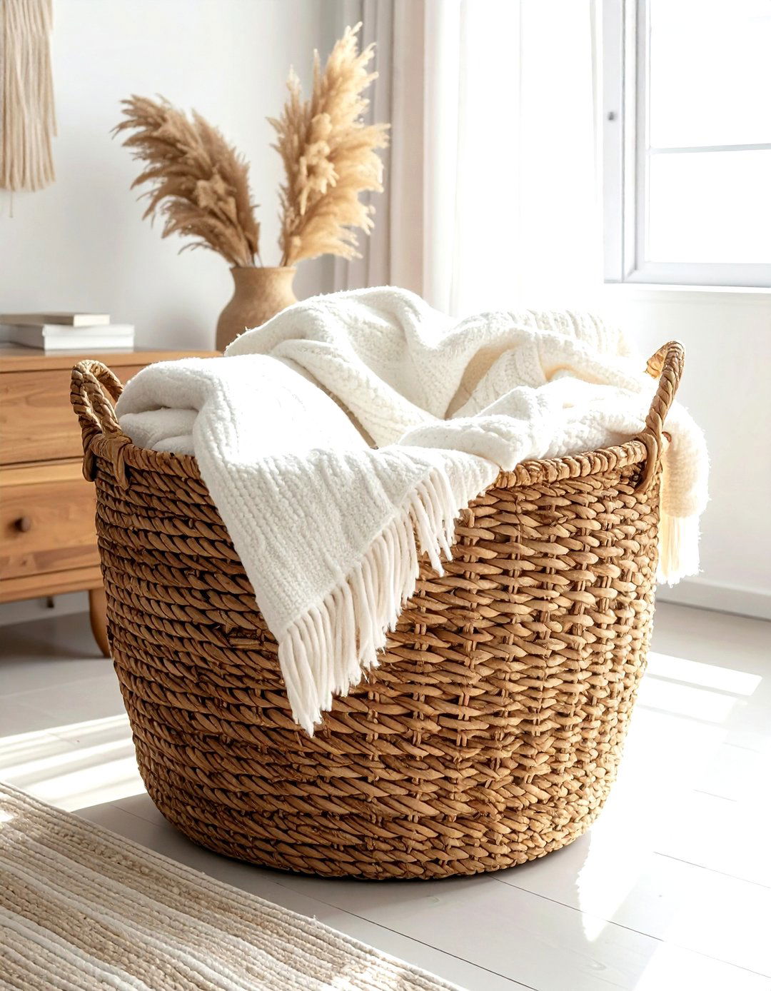 Large Woven Basket - 30 decor scale ideas
