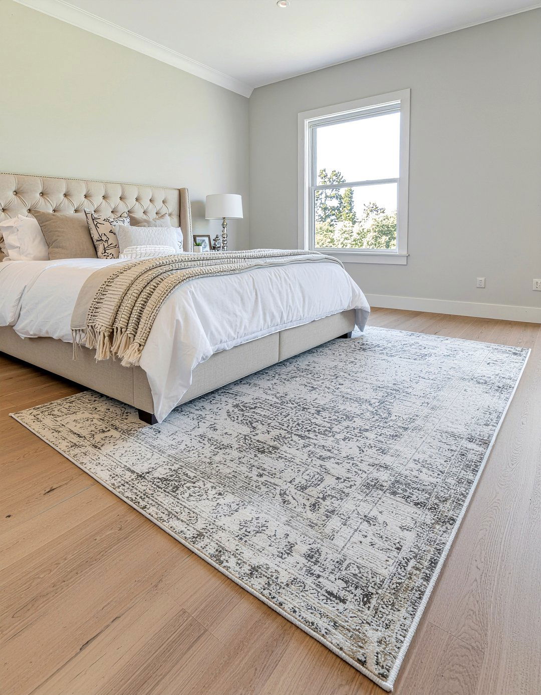 Large area rug - 30 contemporary bedroom ideas