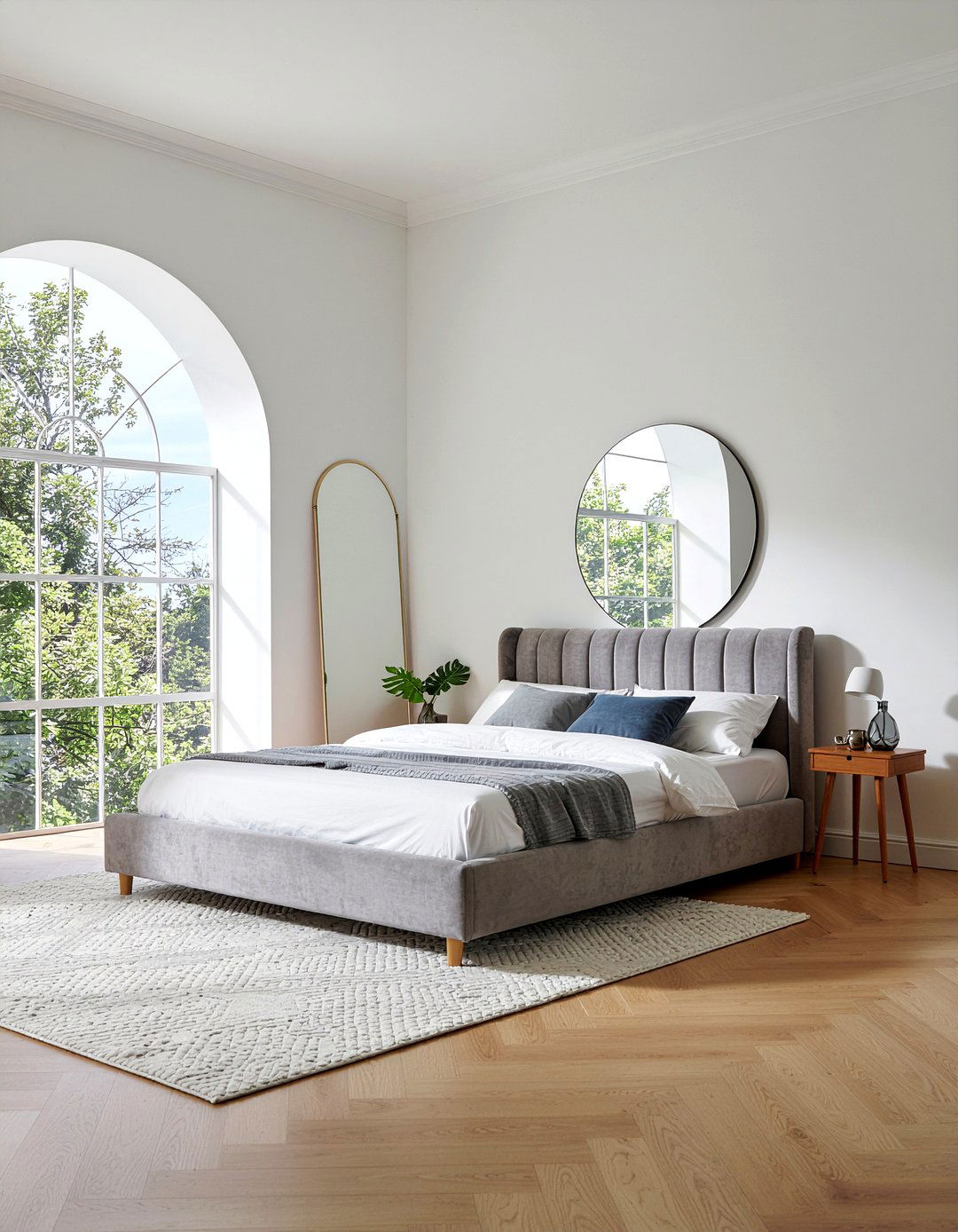 Large bedroom mirrors - 30 serene bedroom ideas