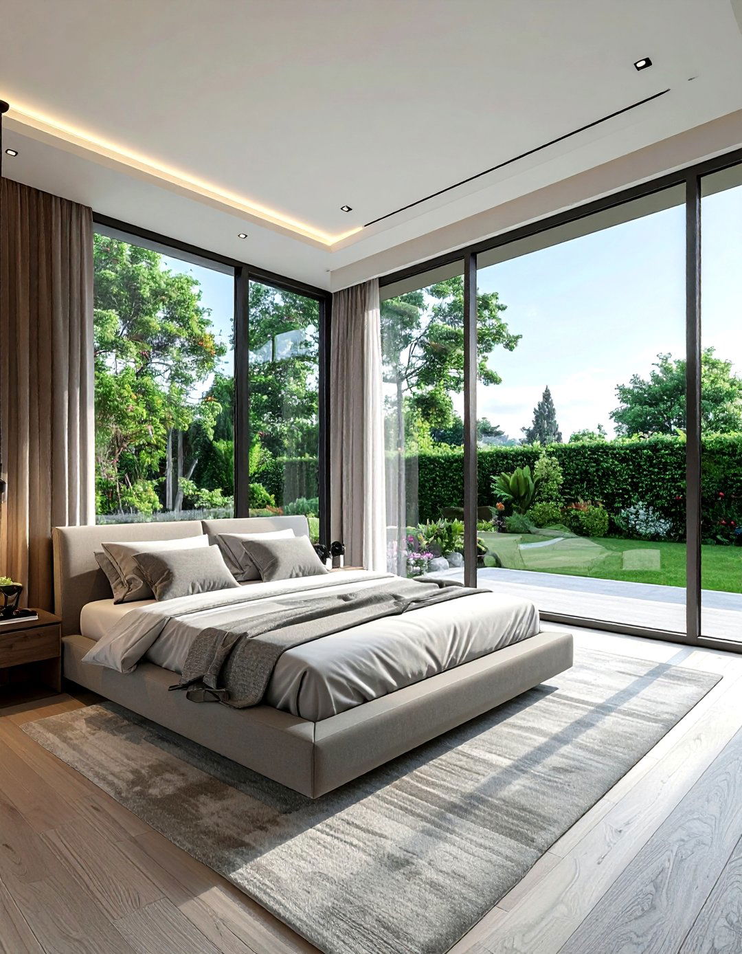 Large bedroom windows - 30 bright bedroom ideas