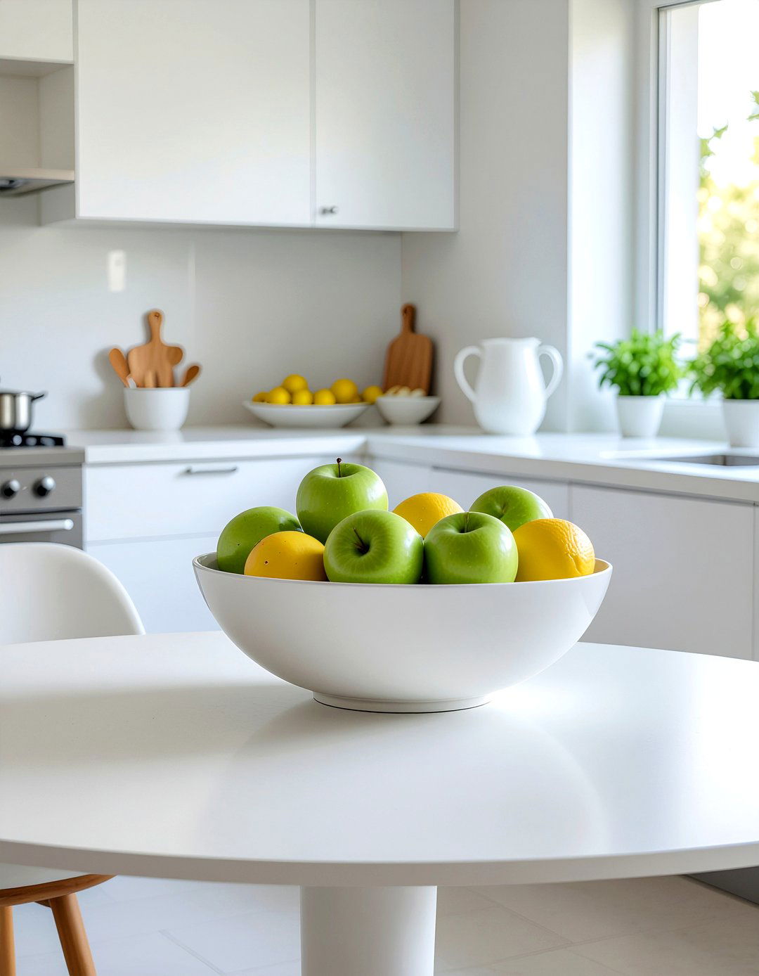 Large ceramic fruit bowl - 30 dining table centerpiece ideas