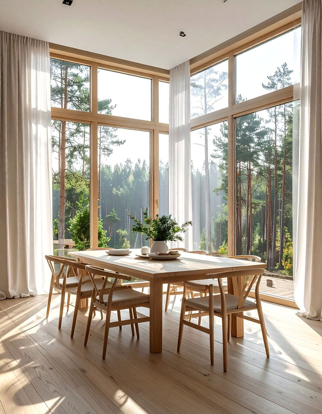 Large dining room window - 30 Finnish dining room ideas