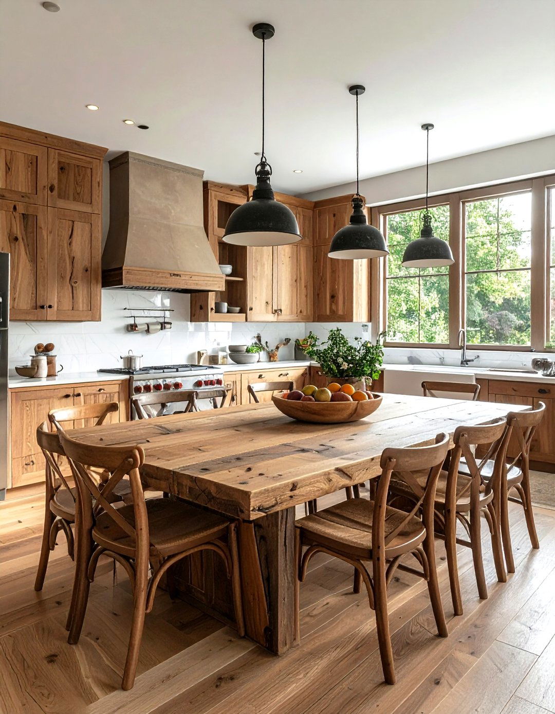 Large dining table - 30 French cottage kitchen ideas