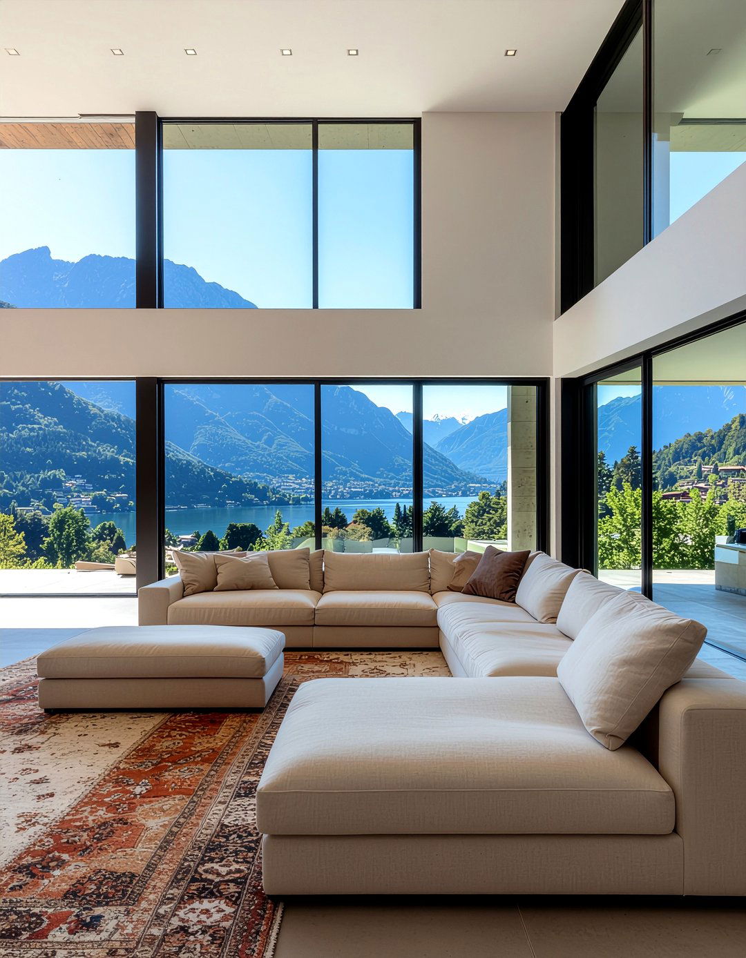 Large fabric sectional - 30 fabric sofa living room ideas