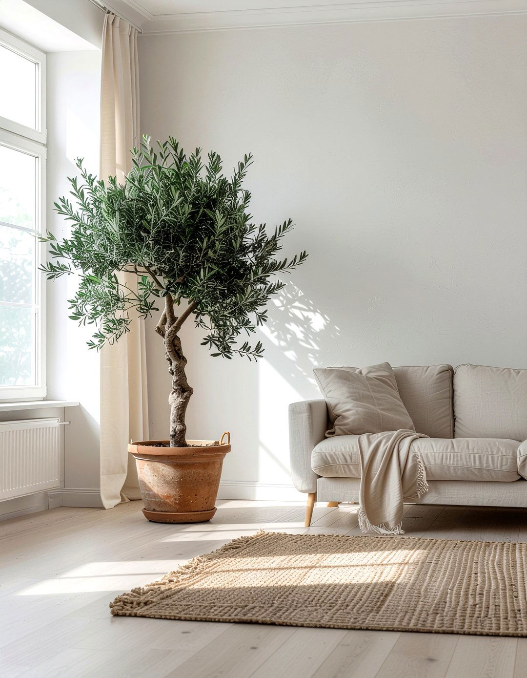 Large faux olive tree - 30 faux plant ideas