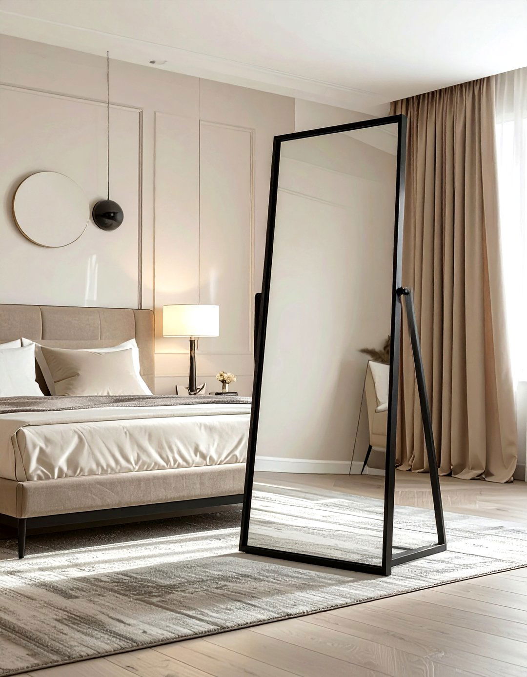 Large floor mirror - 30 easy decor update ideas