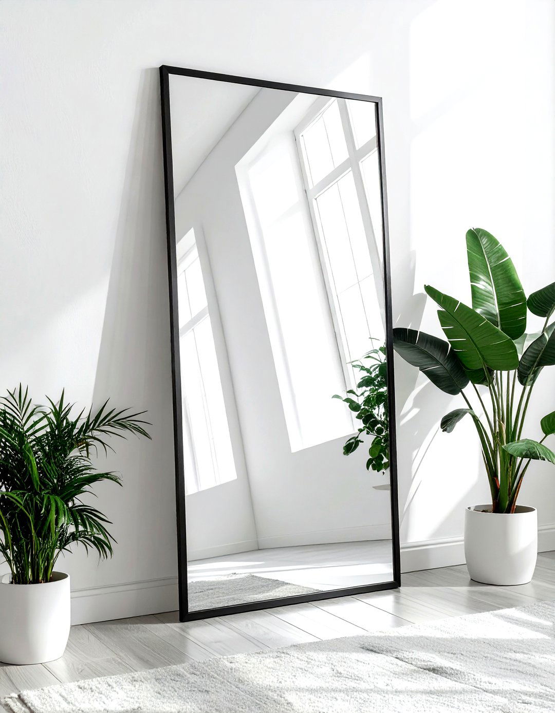 Large floor mirror - 30 affordable decor ideas