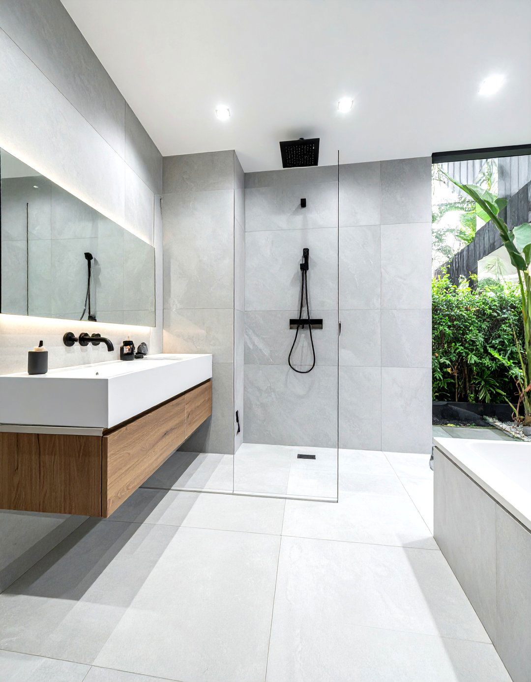 Large format ceramic bathroom - 30 ceramic bathroom ideas