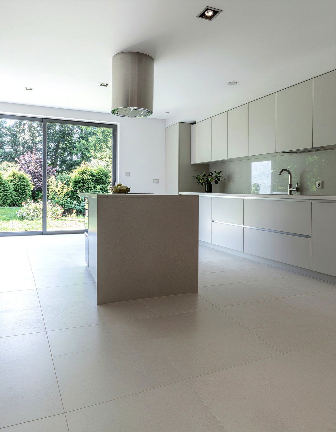 Large format floor tiles - 30 kitchen visual interest ideas