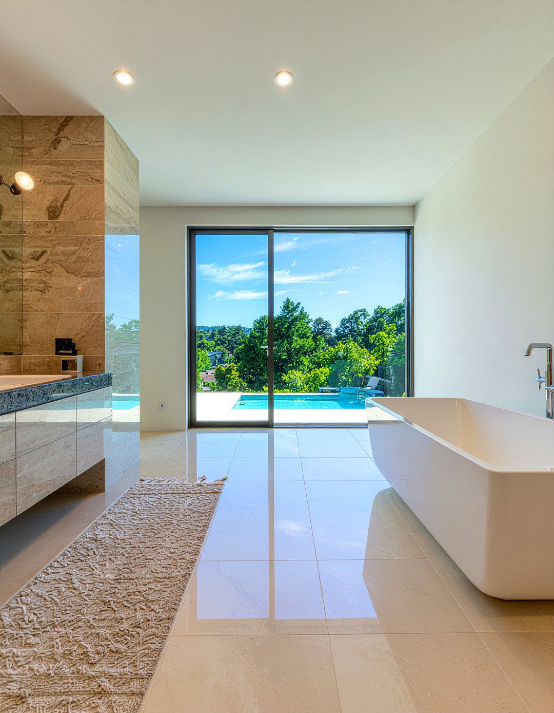 Large format porcelain tile - 30 master bath remodel ideas