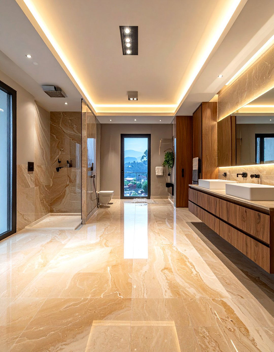 Large format travertine tile - 30 travertine tile bathroom ideas