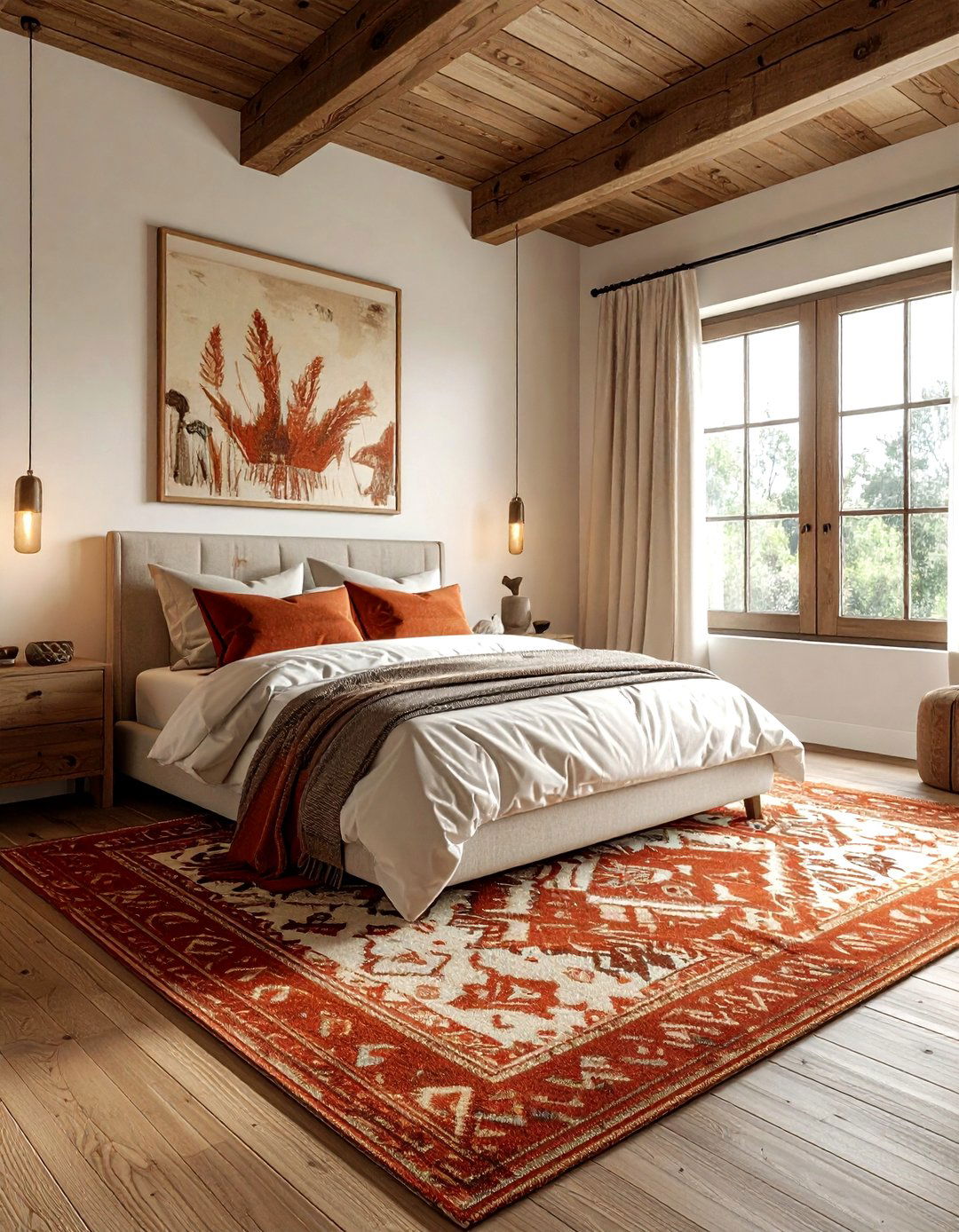 Large ikat rug - 30 ikat decor ideas