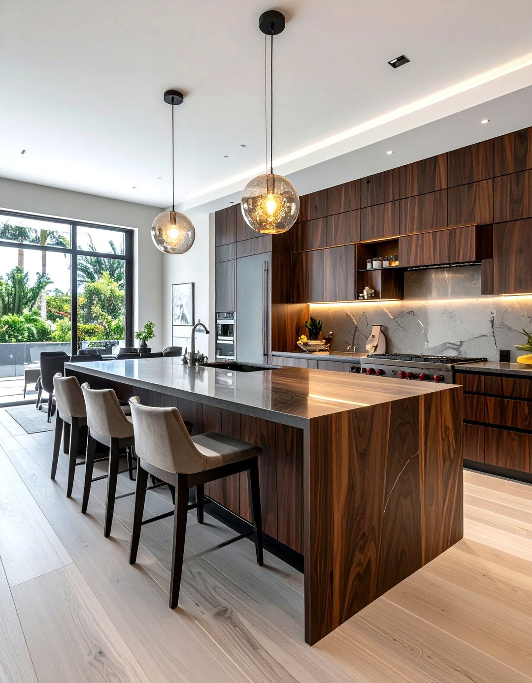 Large island kitchen - 30 cozy kitchen settings