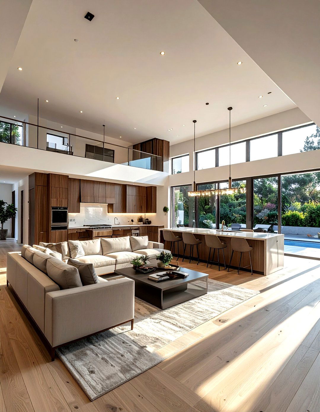 Large kitchen living room floor plan - 30 kitchen living room combo ideas