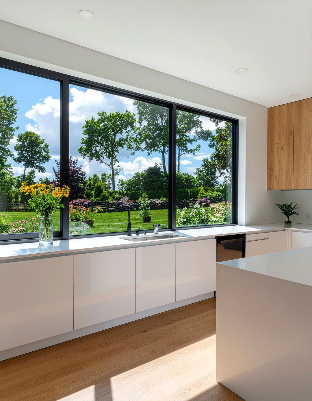 Large kitchen window - 30 kitchen focal point ideas