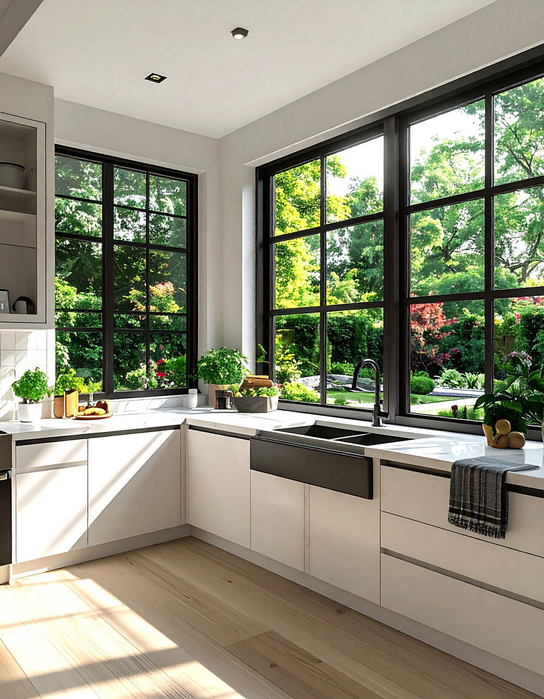 Large kitchen window - 30 Property Brothers kitchen ideas