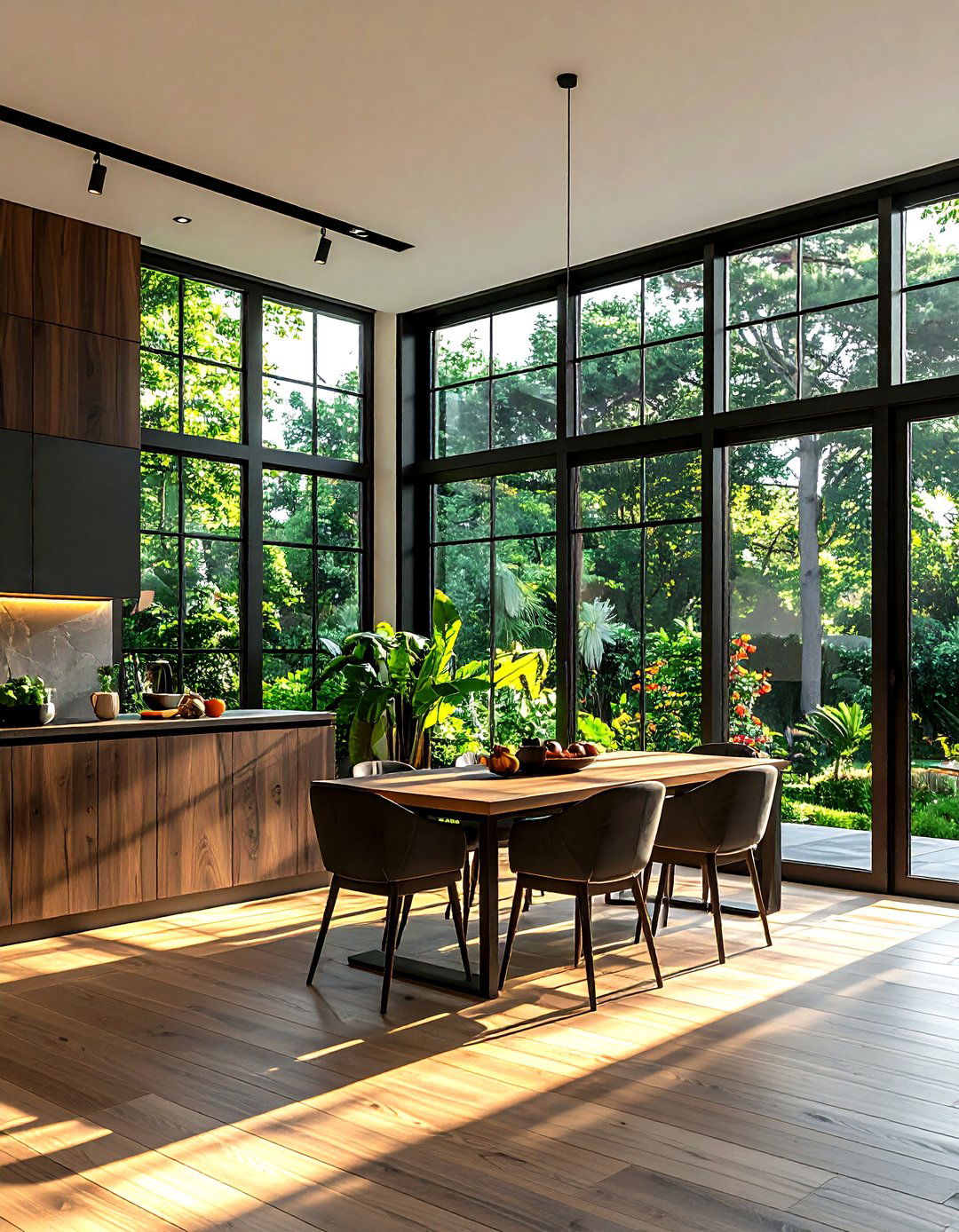 Large kitchen windows - 30 entertaining kitchen ideas