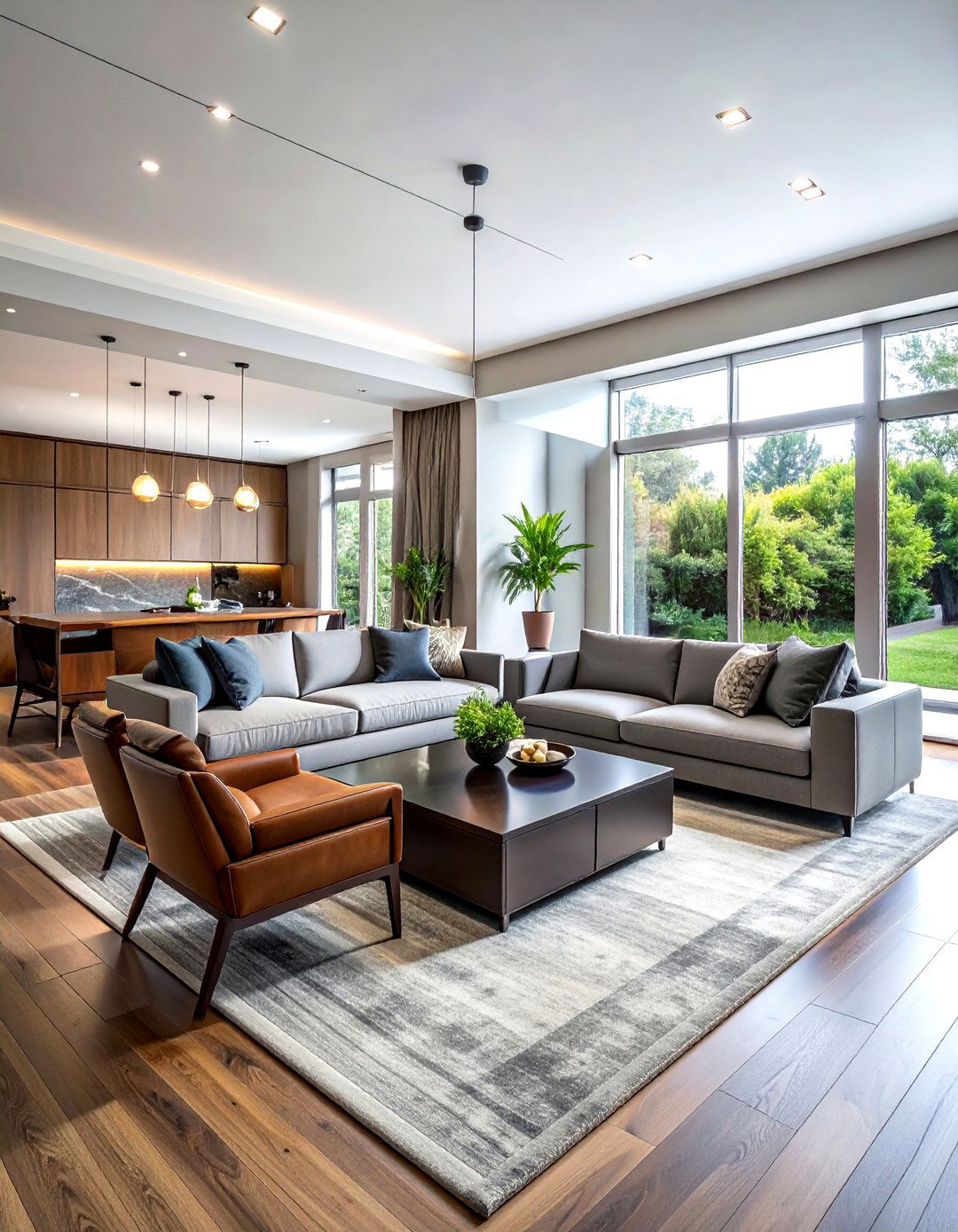 Large living room furniture placement - 30 living room furniture placement