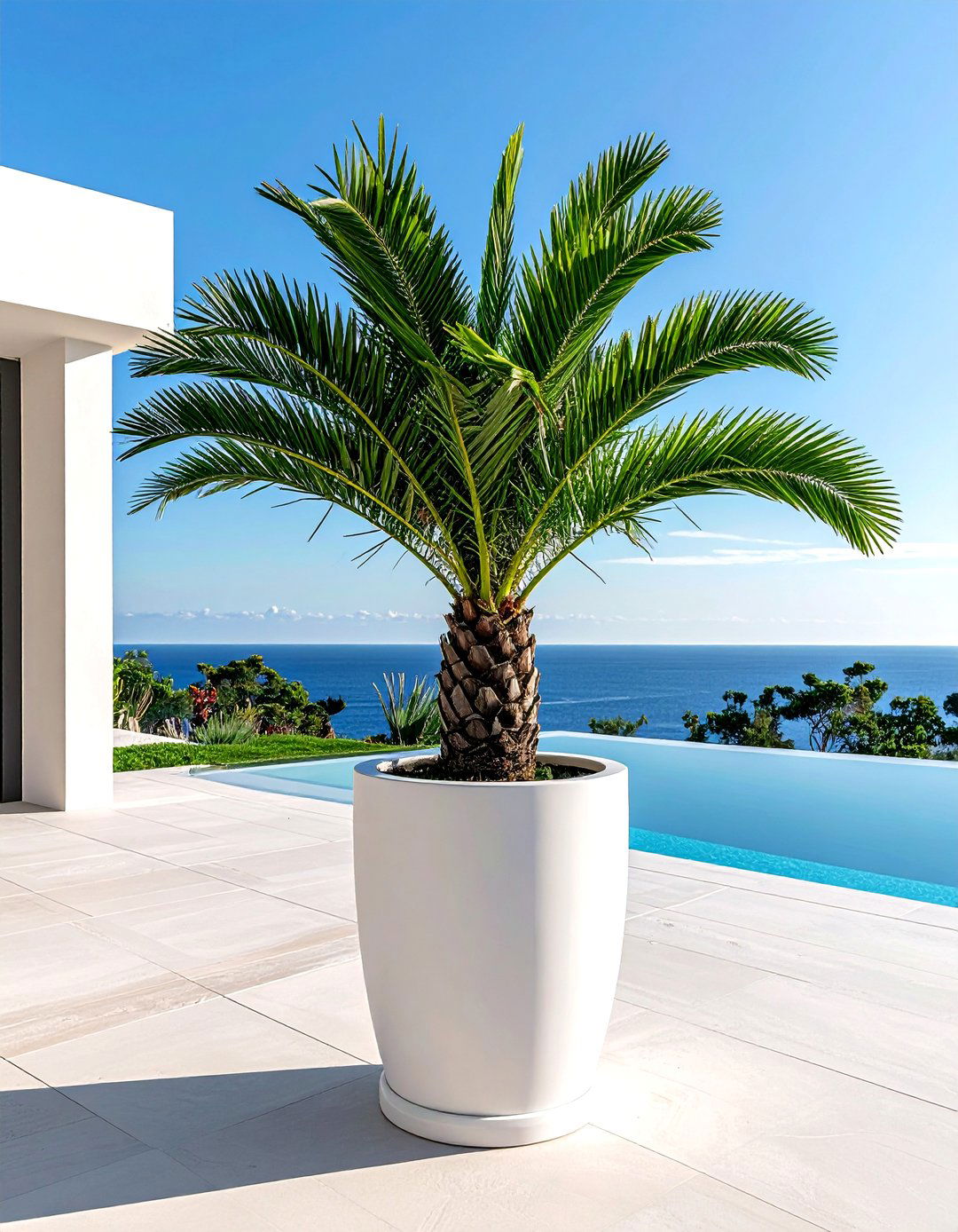 Large outdoor planter - 30 poolside decor ideas