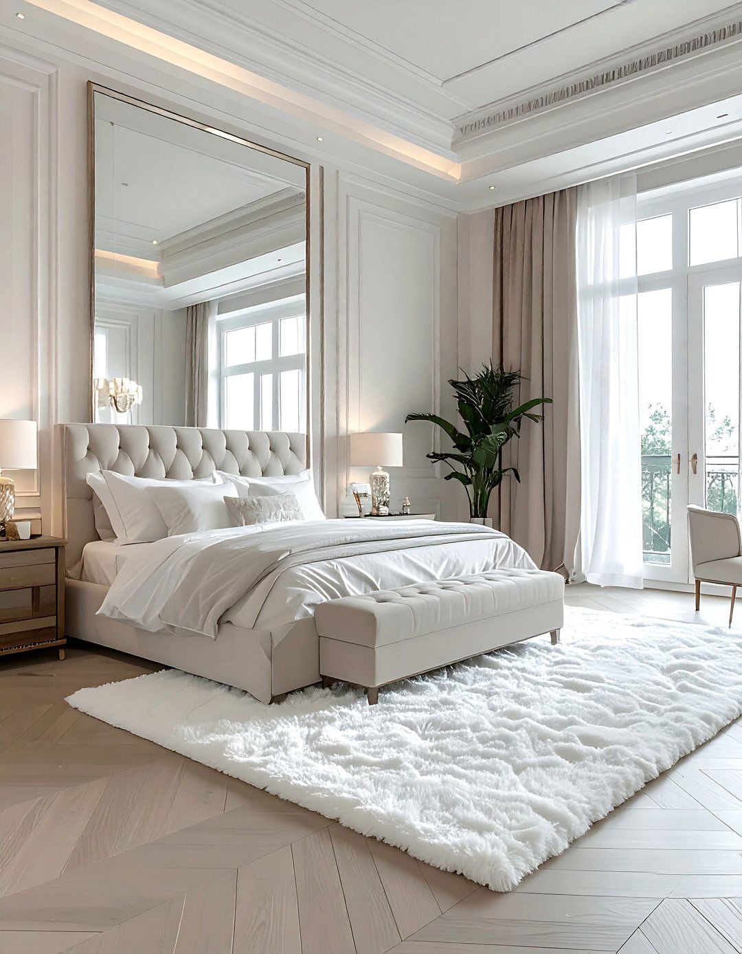 Large oversized floor mirror - 30 leaning mirror ideas