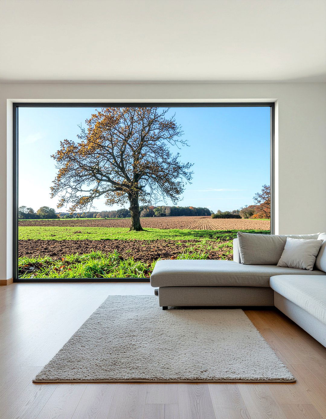 Large pane picture window - 30 living room floor to ceiling windows