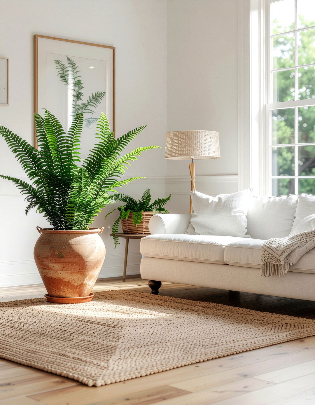 Large potted fern - 30 fern decor ideas