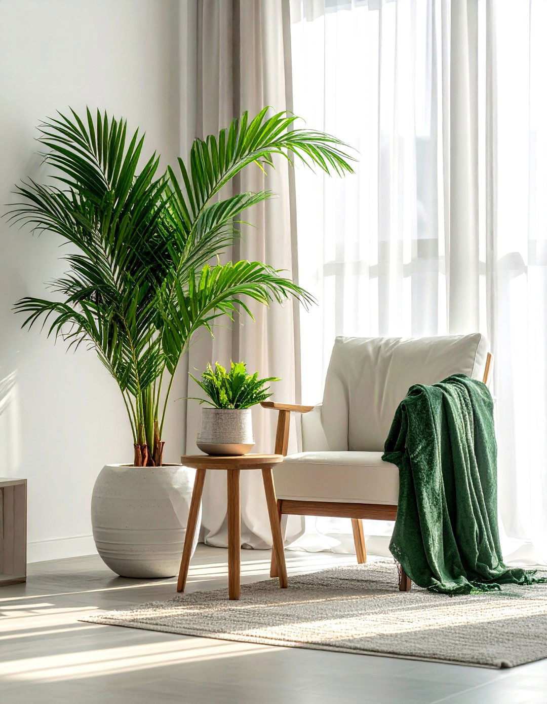 Large potted palm - 30 jungle decor ideas