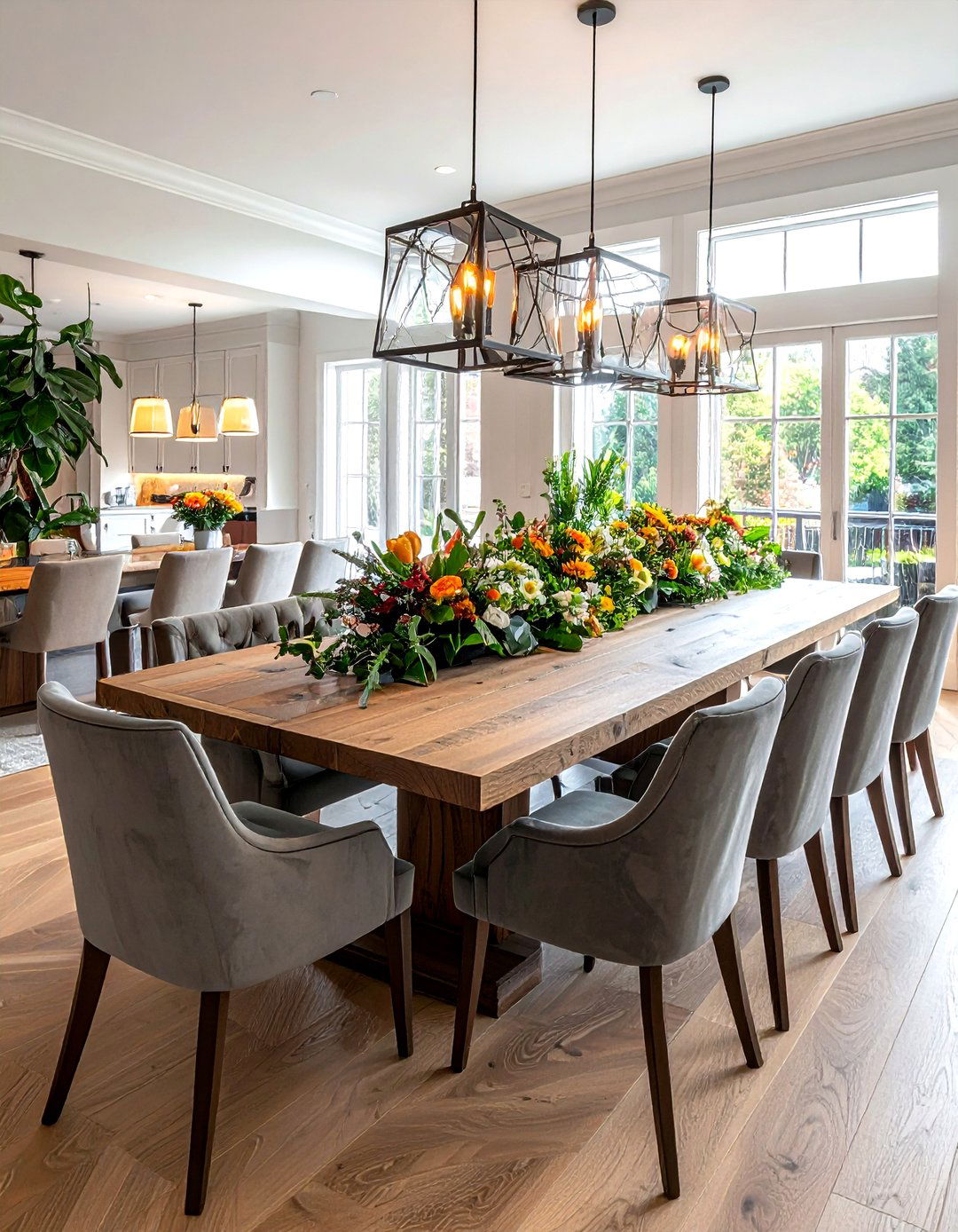 Large rectangular dining table - 30 updated traditional dining room ideas