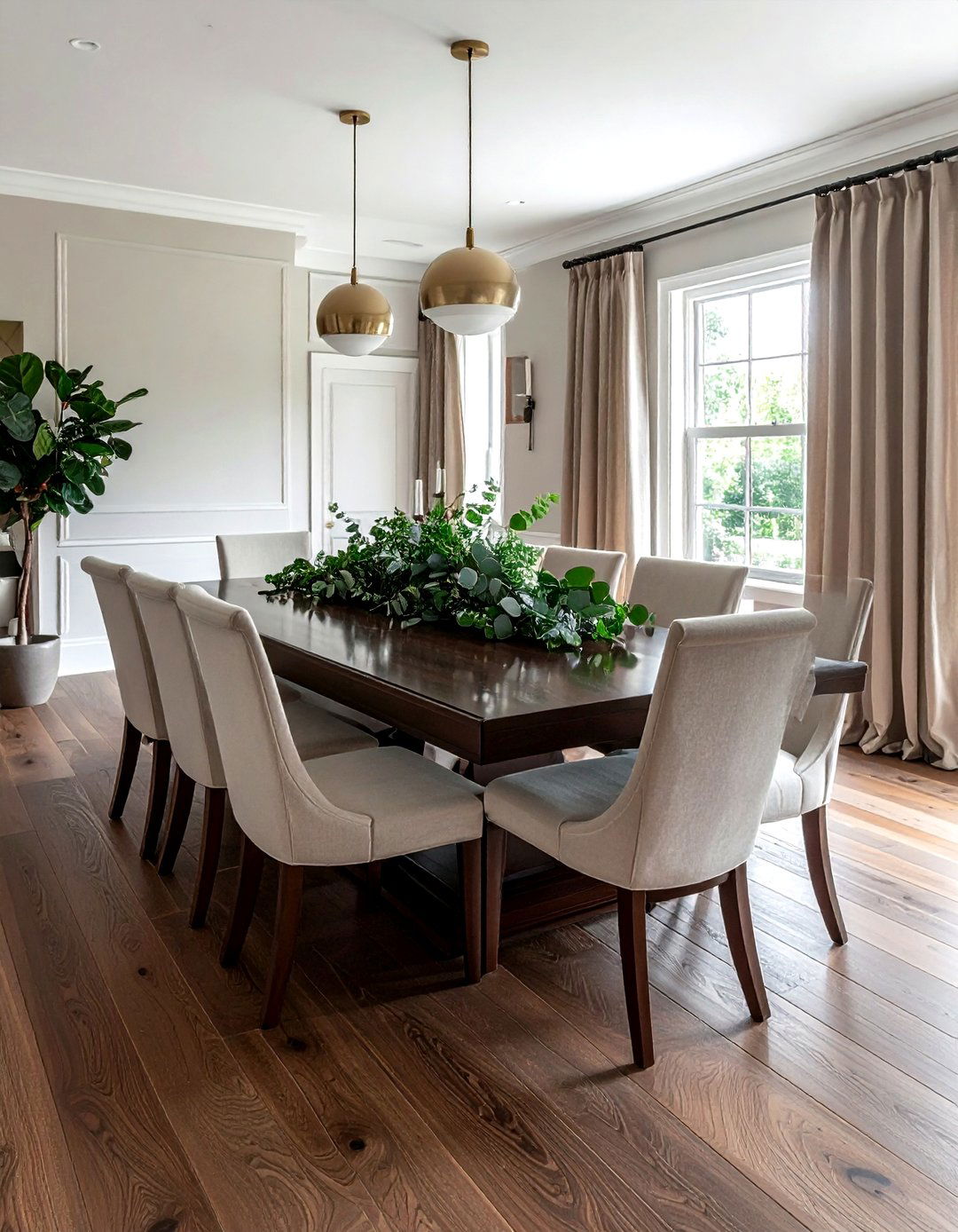 Large rectangular dining table - 30 dining room family gathering ideas