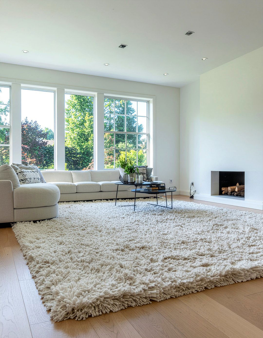 Large rug living room - 30 sanctuary living room ideas